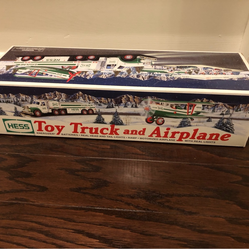 2002 Hess Toy Truck and Airplane Box